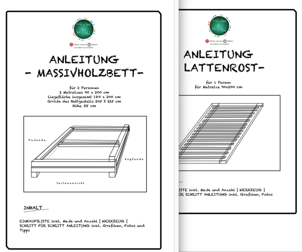 Diy Anleitung Massivholzbett Lattenrost Wild At Heart And Free In Mind